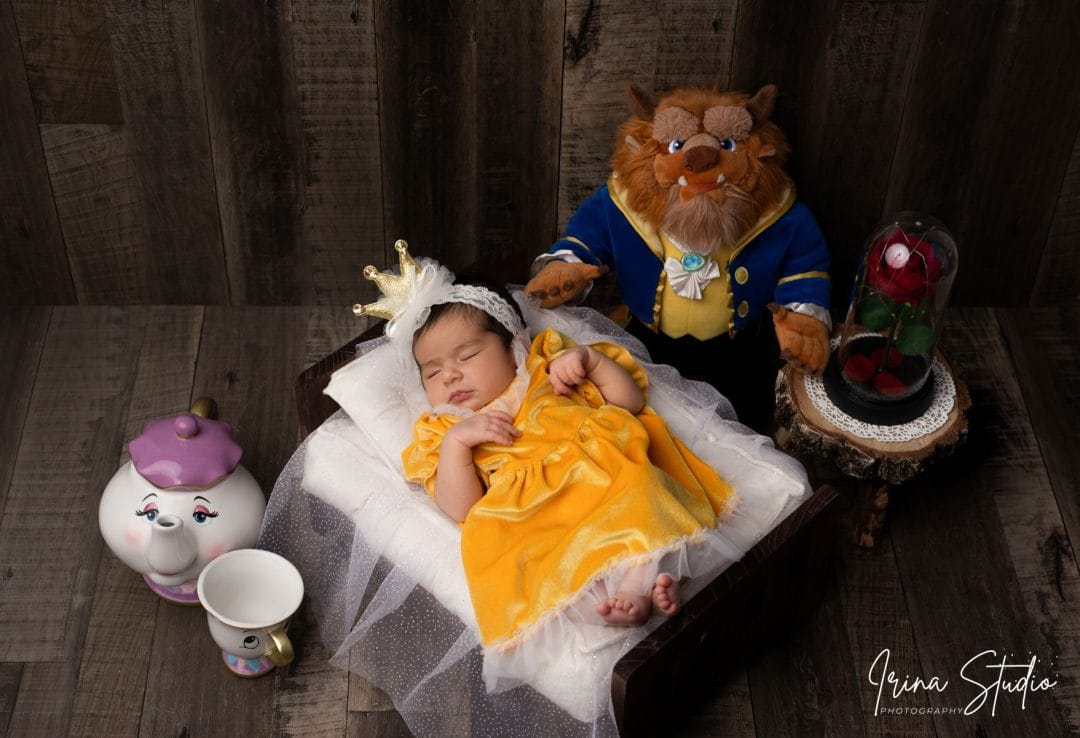photographe bebe disney la belle et la bete
