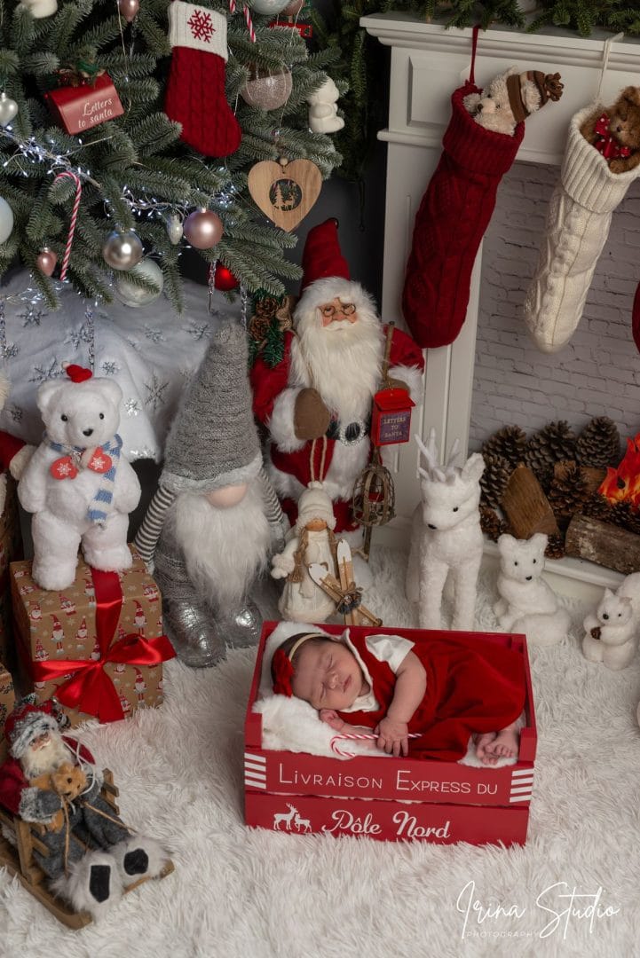 photographe naissance plaisir portrait cadeaux du pole nord noel