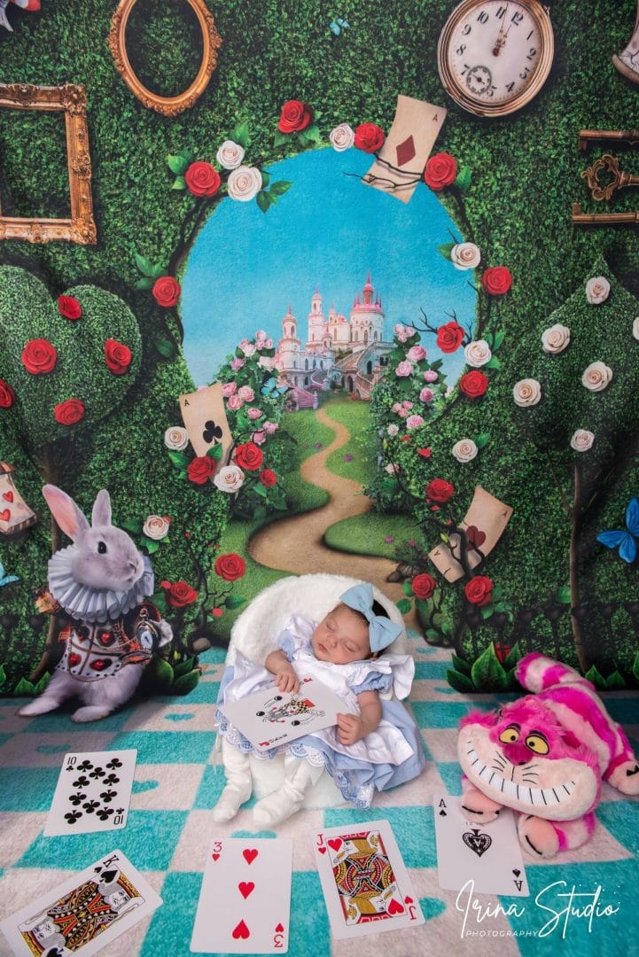 photographe nouveau ne elancourt alice in wonderland disney newborn
