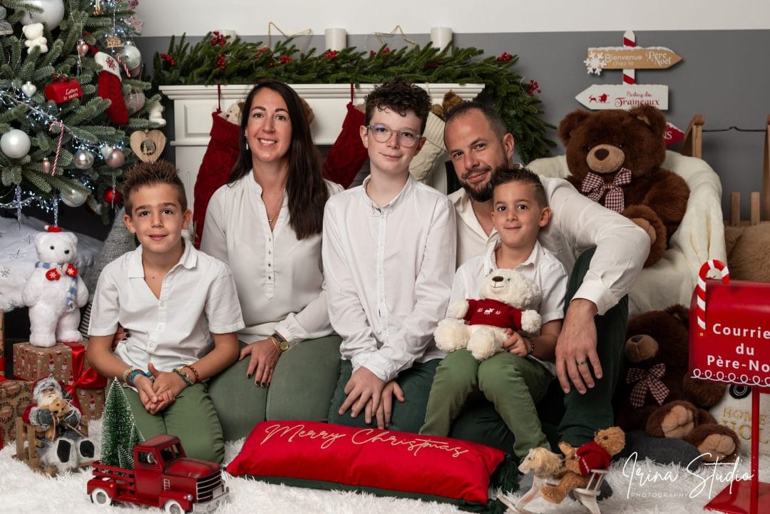 seance photo noel famille houdan yvelines